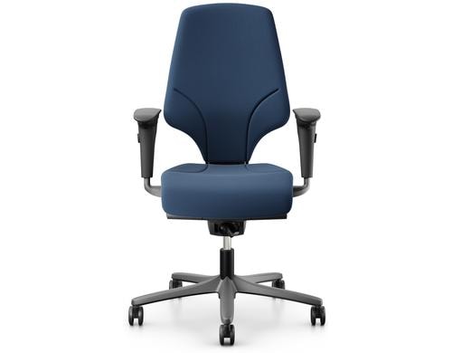 Giroflex Bürostuhl 64 mit Polsterrücken Farbe: Dunkelblau, Mit Armlehne, Extreme