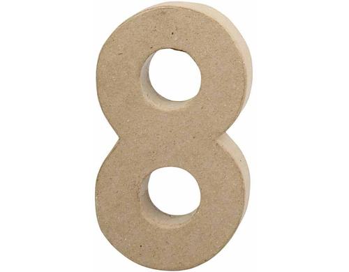 Creativ Company Papp-Zahl 8 Höhe: 20.5 cm