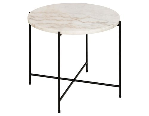 AC Design Couchtisch Avila Weiss, Ø52x40 cm