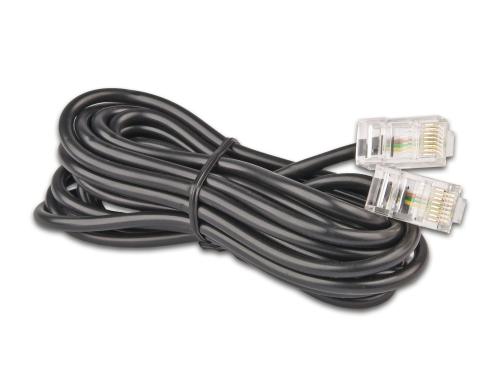 Wirewin ISDN Telefonkabel RJ45 auf RJ45 3 Meter, 4-adrig, Cat.3, schwarz
