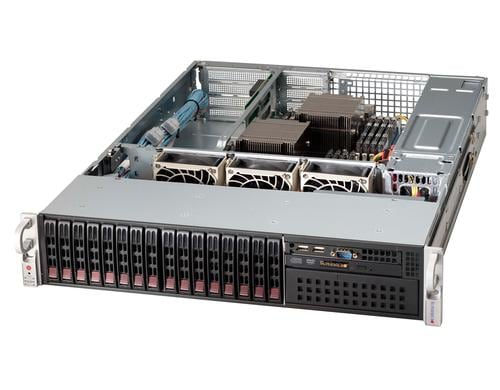 Supermicro SC213BAC8-R1K23: Servergeh. 19 16 SAS/SATA Hotswap Bays,1200W Redundant NT