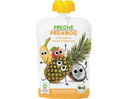 Freche Freunde Quetschmus Apfel, Banane, Ananas & Kokosnuss 100g