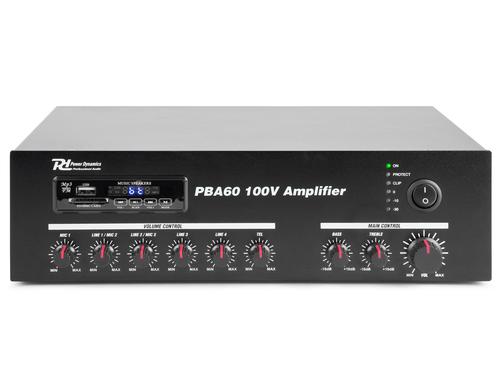 Power Dynamics PBA60 100V Verstärker 60W, USB/MP3/BT