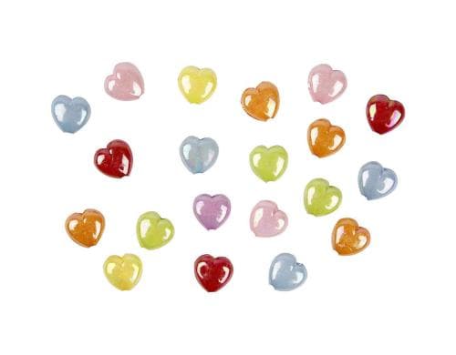 Creativ Company Kunststoffperlen irisierend, 25 x 15 mm, L-Grösse: 3 mm
