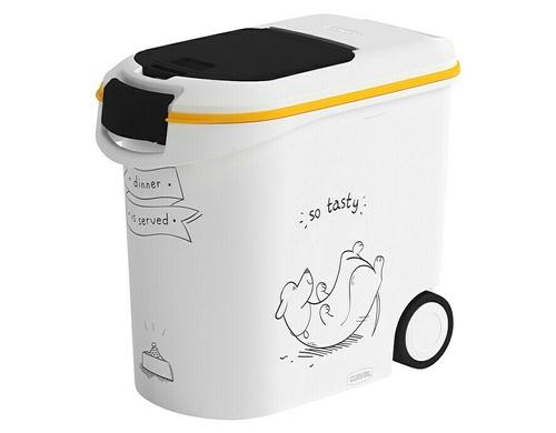 Curver Futtercontainer Hund 35l Dinner Is Served, mit Räder