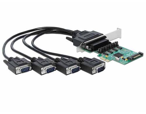 Delock 89938 PCI Express Karte 4x RS-232 mit Spannungsversorgung