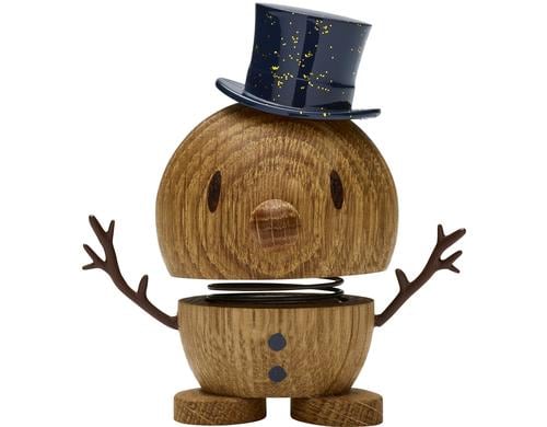 Hoptimist Aufsteller Bumble Schneemann Eichenholz, H:8: D:7.5cm