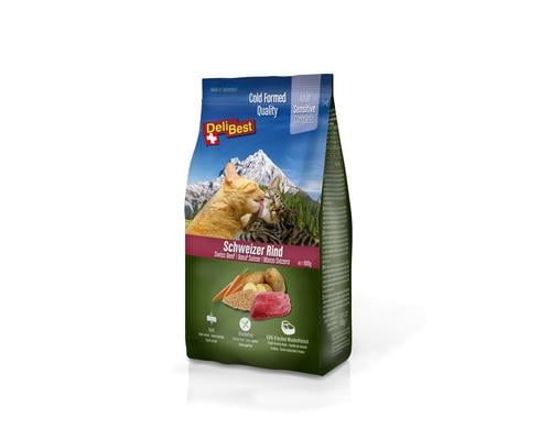 DeliBest Premium Complete Sensitive Cat Rind, 600 g