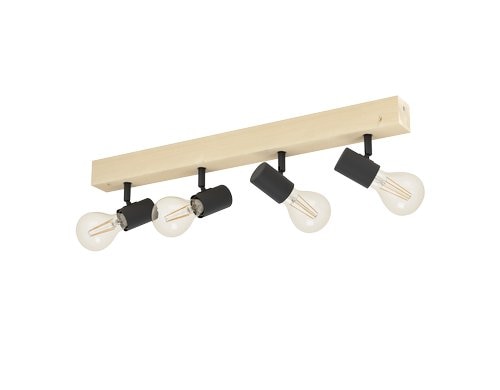 EGLO Spot TOWNSHEND 3 braun, schwarz exkl. E27 4x60W