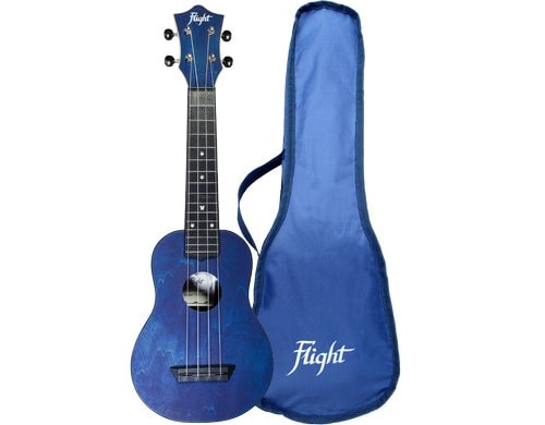 Flight Travel Uku Soprano ABS - Dark Blue Ukulele, Gigbag