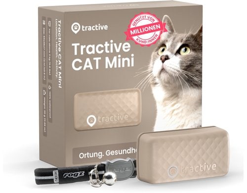 Tractive Katzen Tracker GPS LTE MINI braun