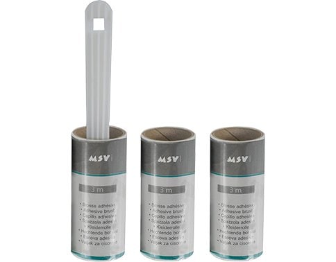 MSV Kleiderroller 3m + 2 Ersatzr. Klebewalzen