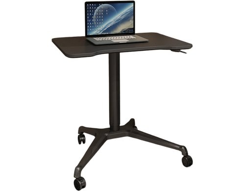 Actiforce Stehtisch BringAlong schwarz 80x60cm mit Gasfeder und Rollen