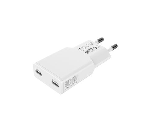 4SMARTS Netzladegerät PDPlug Slim Dual 30W GaN 2c, Weiss