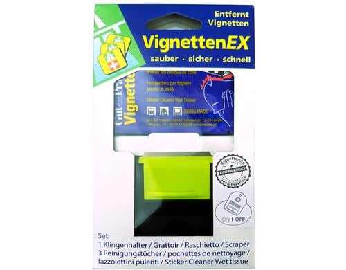 VignettenEx Reinigungsset 1 Messer und 3 Tücher