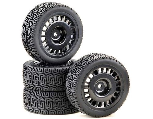 Absima 1:10 Räderset Rally Winded Design schwarz (4)