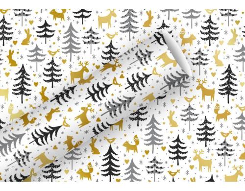 B+C Geschenkpapier Forest Friends 1.5m x 70 cm, 83 g/m2