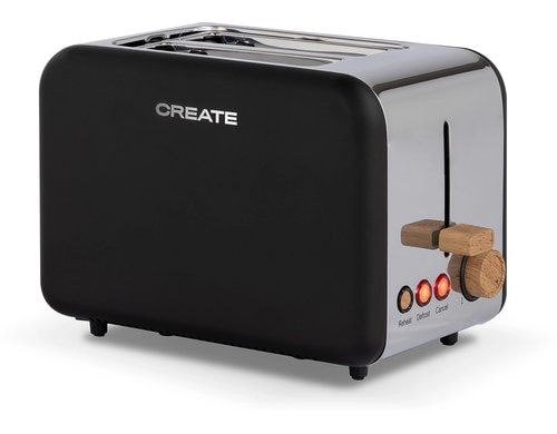 Create Toaster Retro schwarz 2200W