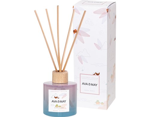 AVA & MAY Duftstäbchen Bora Bora, 100 ml 6.6x6.6x20 cm, Stäbchen aus Echtholz
