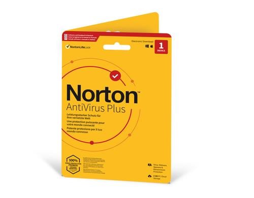 Norton AntiVirus Plus Non-Subscription Sleeve, Vollversion, 1 PC, 1J, ML