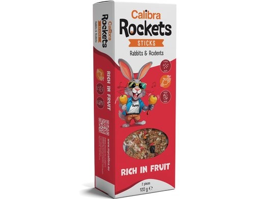 Calibra Rockets Früchte Sticks Kaninchen & Nager, 2 Stück