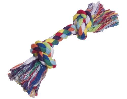 Nobby Knotenseil bunt 90g, 2 Knoten ca.29cm