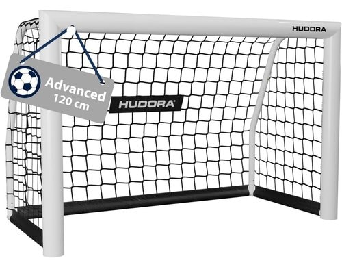 Hudora Fussballtor Advanced 120 weiss, 120 x 80 x 60cm