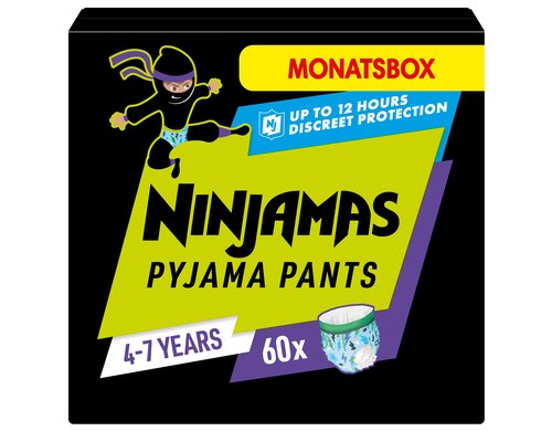 Pampers Ninjamas Jungs 4-7 Jahre Monatsbox / 60 Stück