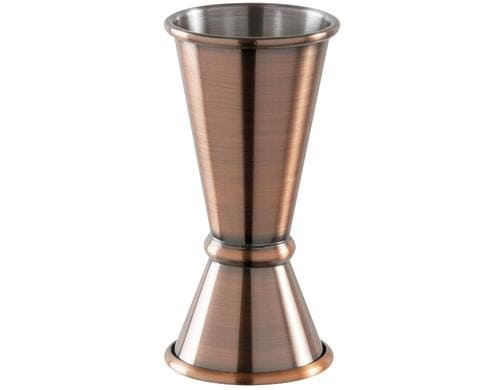 Paderno Cocktail Doppelmass Antique 40/20ml, D 4cm, H 11cm