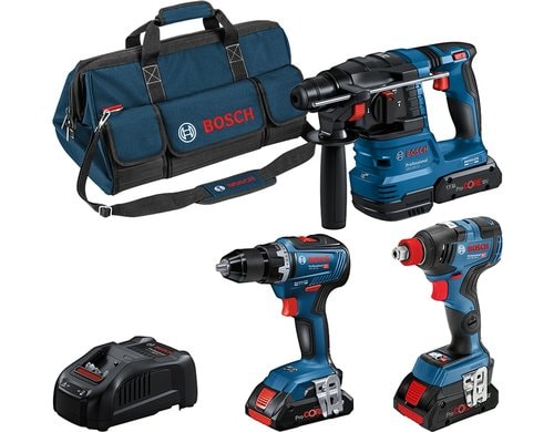 18V Profi Set GSR18V+GDX18V+GBH18V+3x4.