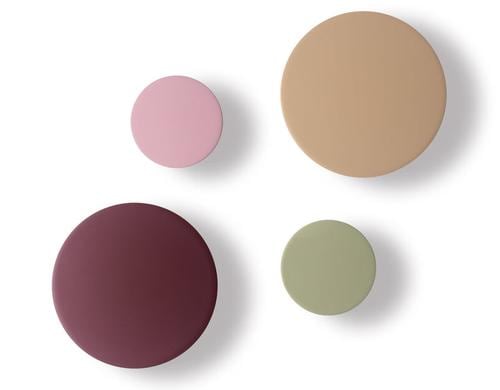 REMEMBER Wandhaken 4er Set Fuchsia Kunstharz