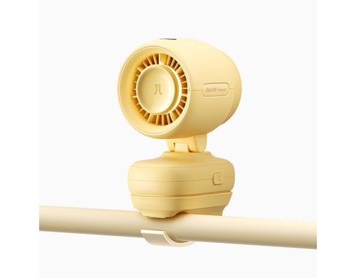 Jisulife Kinderwagen Ventilator Fan 4 Gelb 5000mAh