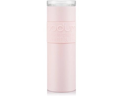 Bodum Travel Mug Doppelwandig Edelstahl, strawberry, 0.6 Liter