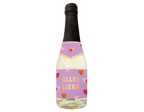 Grafik Werkstatt Secco-Flasche 0,2l Alles Liebe