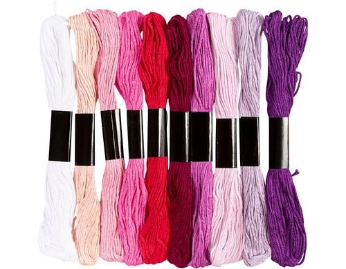 Creativ Company Stickgarn 10 x 8 m, Pinktöne