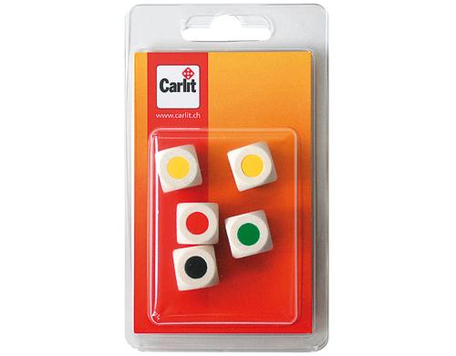 5 Farbwürfel Holz 16mm Alter: 3+,
