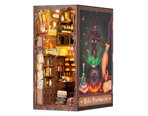 Cutebee Magic Pharmacist CNG-SZ05 Book Nook, Holzbausatz, inkl. LED