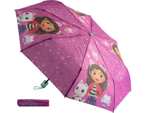 Undercover Regenschirm Knirps Gabbys Dollhouse, Durchmesser: 94 cm