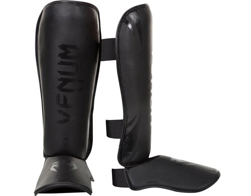 Venum Challenger Standup Shin Guards Mattschwarz GR L