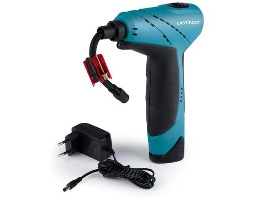 EASYmaxx Akku-Handkompressor 12V mit LED-Beleuchtung