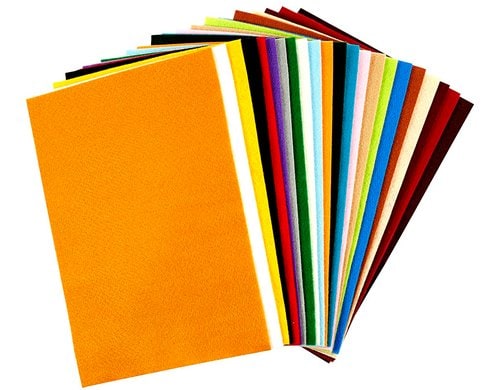 Creativ Company Bastelfilz 20 x 30 cm, Dicke 1,5 mm, 24 Bl. / Pck.