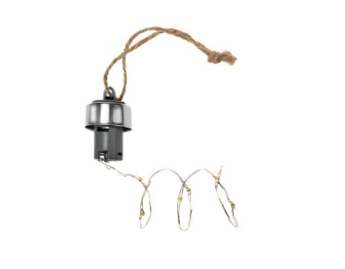 Glorex Lichterkette Flaschen, 10 Lämpchen mit Flaschenhals, inkl. Batterien