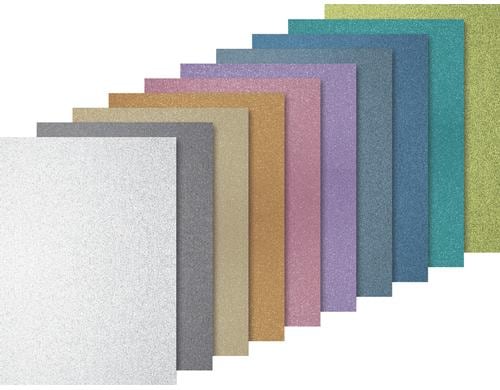 Heyda Glitterkarton Light 10 Blatt à 200g/m2, A4