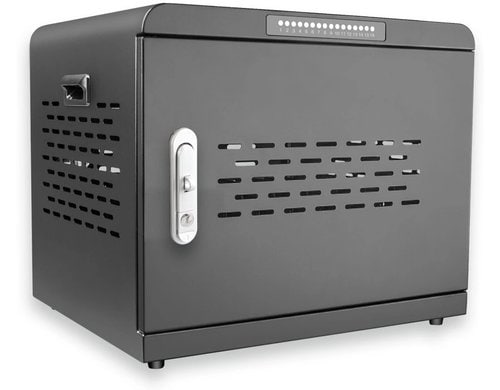 LMP 16P Ladebox: Tablet, SmartPhone und NB abschliessbar, 500W Netzteil, 30W pro Port