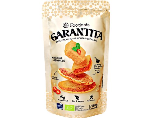 Foodasis Backmischung Garantita Harissa 150 Backmischung mit Kichererbsenmehl