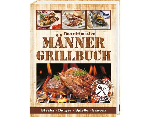 Trendcompany Buch Männer Grillbuch, 16.5x20.5cm