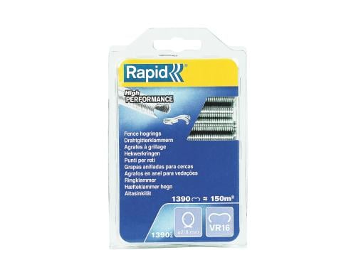 Rapid VR16 Zaun-Ringklammern 1.390 St. Galvanisiert, Blister
