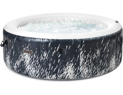 4-PERSON GLOW DELUXE ROUND BUBBLE SPA SET