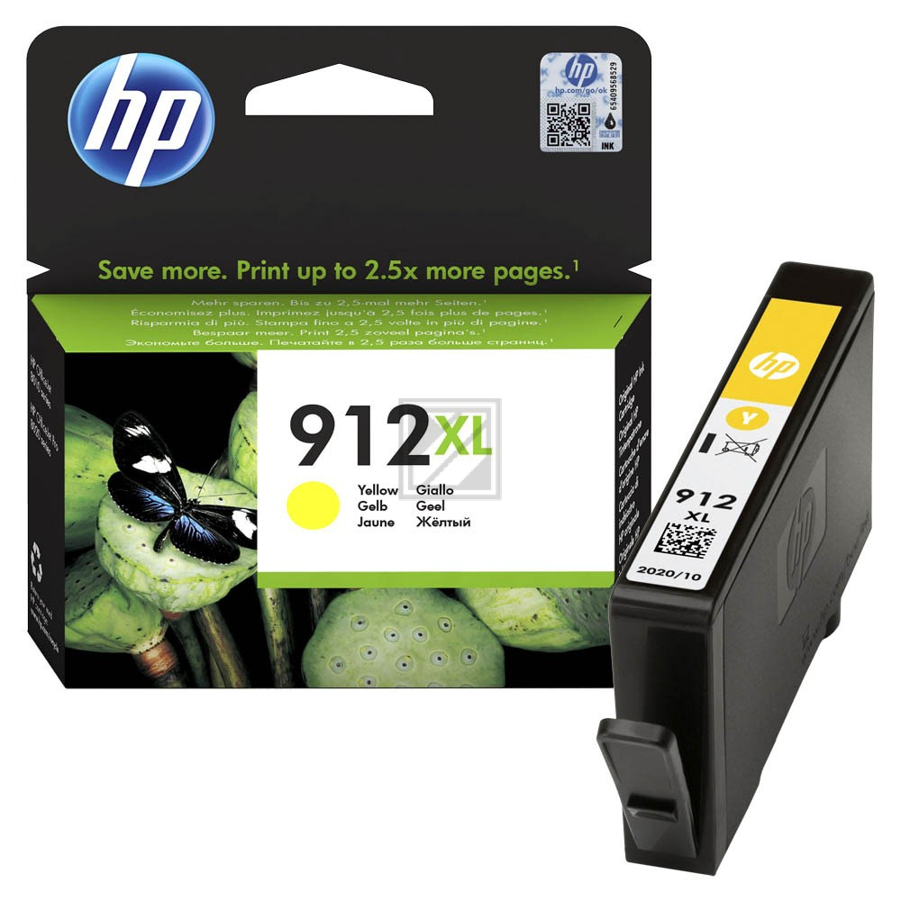 HP Tinte Nr. 912XL - Yellow (3YL83AE) Seitenkapazität ~ 825 Seiten