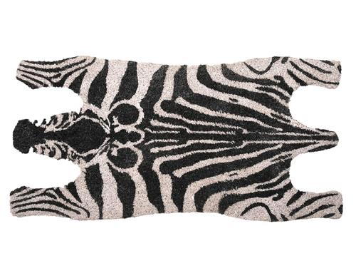 Esschert Design Fussmatte Zebra Kokosfaser, PVC, 38x75x1.8 cm (LxBxH)